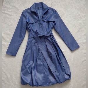 Samuel Dong trench bubble coat belted